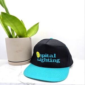 American Vintage | black teal colorblack adjustable Gorpcore hat | unisex